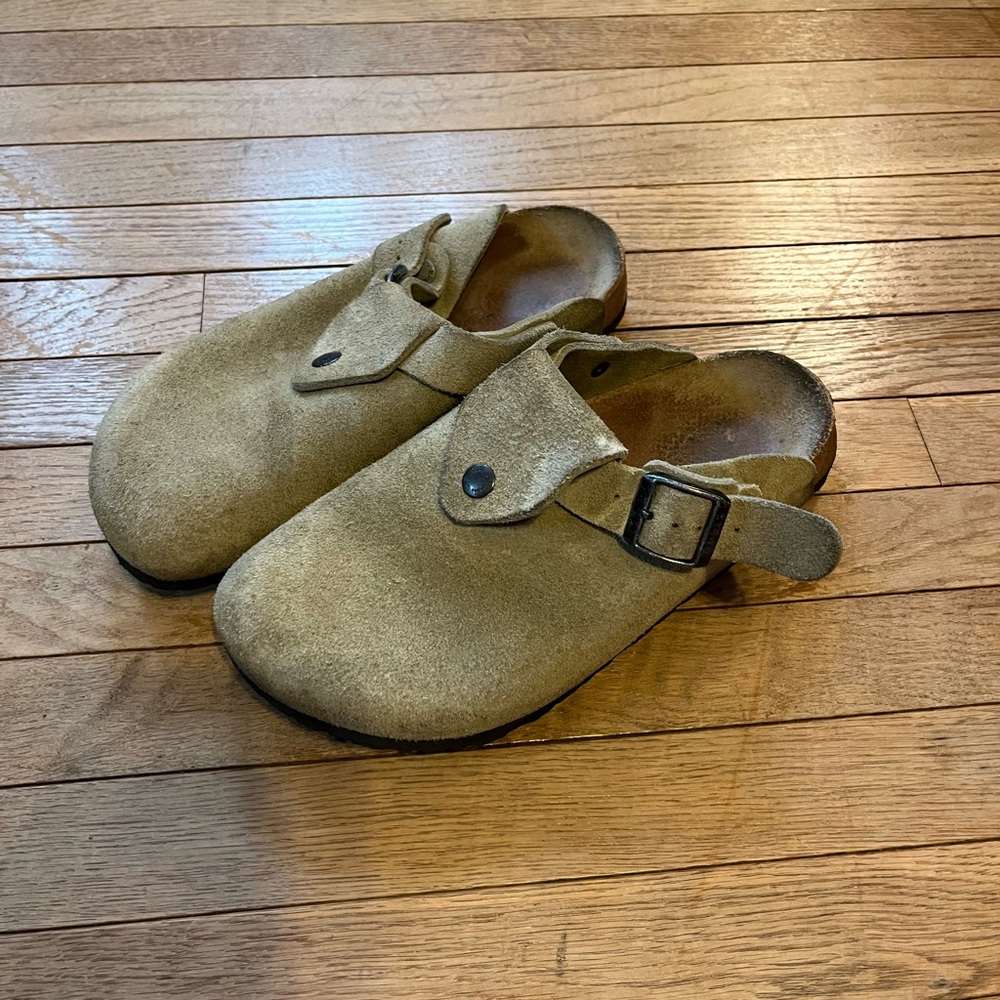 Birkenstock Tan Suede Mules